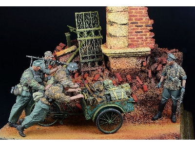 "schneller, Schneller!" Wss Soldiers W. Cycle Rickshaw - zdjęcie 1