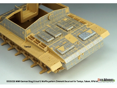 Wwii German Stug.Iii Ausf.G Waffle Pattern Zimmerit Decal Set (For Tamiya/Takom/Rfm) - zdjęcie 8