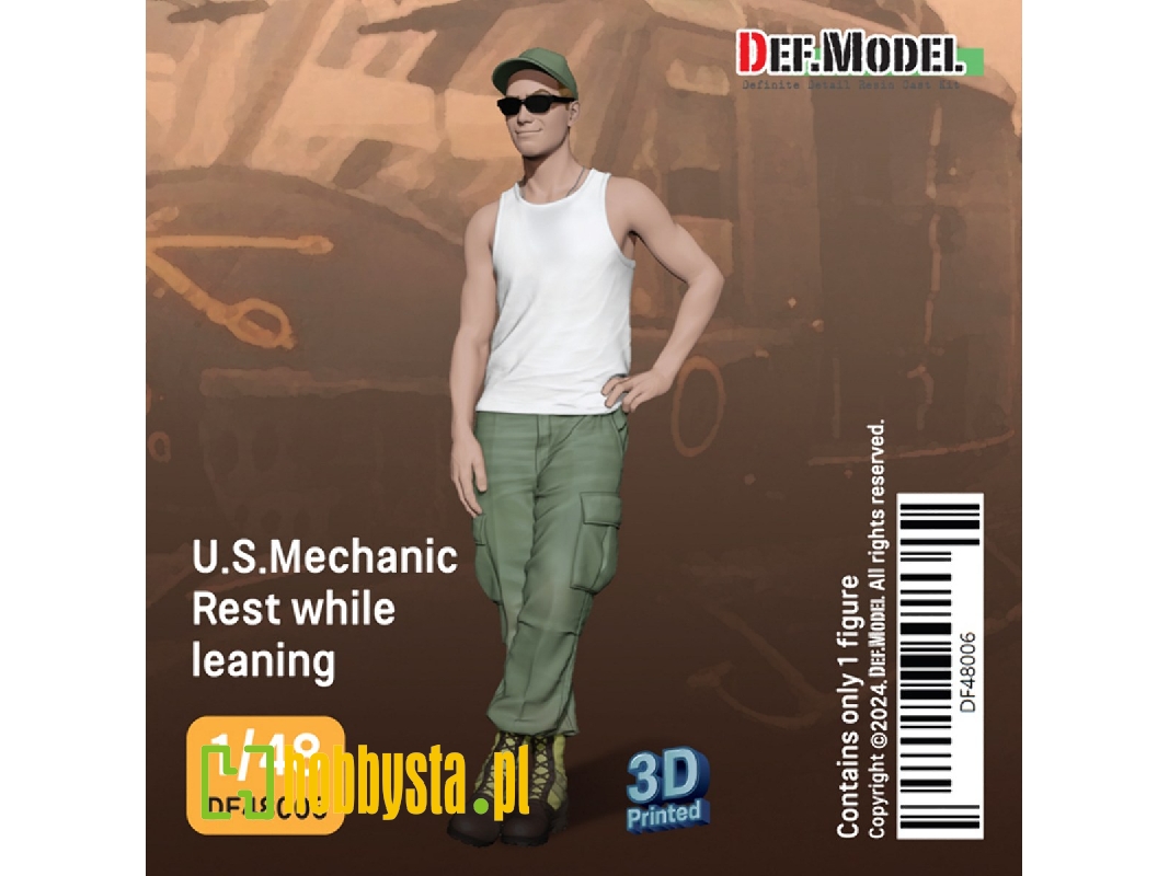 Us Mechanic Rest While Leaning - zdjęcie 1 Us Mechanic Rest While Leaning - zdjęcie 1