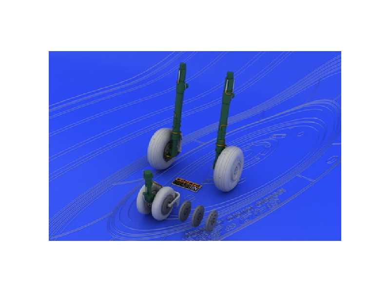 MiG-29 wheels 1/48 - Academy Minicraft - żywica i blaszki - zdjęcie 1 MiG-29 wheels 1/48 - Academy Minicraft - żywica i blaszki - zdjęcie 1