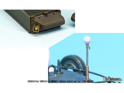 M68a1 105mm Metal Barrel Early Type(For 1/35 M60a3) - zdjęcie 6