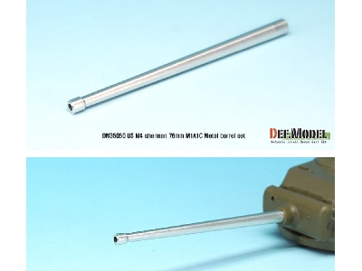 Us M4 Sherman 76mm M1a1c Metal Barrel Set (For 1/35 Sherman 76(W) Kit) - zdjęcie 2