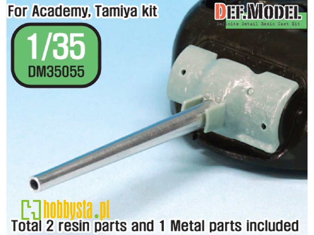 Us M4 Sherman 75mm Metal Barrel /W Late Mantlet Set( For Academy/Tamiya Kit) - zdjęcie 1 Us M4 Sherman 75mm Metal Barrel /W Late Mantlet Set( For Academy/Tamiya Kit) - zdjęcie 1