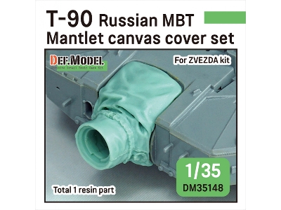 T-90 Russian Mbt Mantlet Canvas Cover Set (For Zvezda) - zdjęcie 1