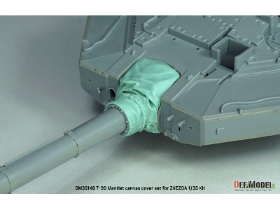 T-90 Russian Mbt Mantlet Canvas Cover Set (For Zvezda) - zdjęcie 5