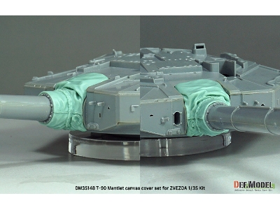T-90 Russian Mbt Mantlet Canvas Cover Set (For Zvezda) - zdjęcie 7