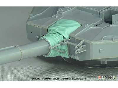 T-90 Russian Mbt Mantlet Canvas Cover Set (For Zvezda) - zdjęcie 9