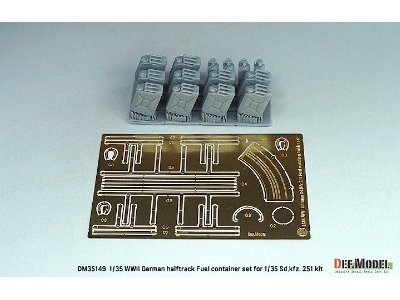 Wwii German Halftrack Fuel Container Set For Sd.Kfz. 251 Kit - zdjęcie 2