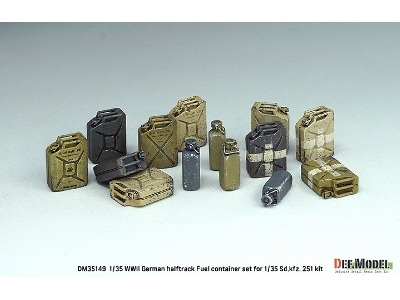 Wwii German Halftrack Fuel Container Set For Sd.Kfz. 251 Kit - zdjęcie 4