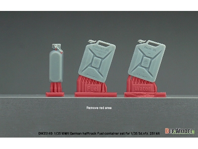 Wwii German Halftrack Fuel Container Set For Sd.Kfz. 251 Kit - zdjęcie 5