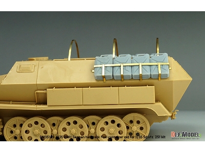 Wwii German Halftrack Fuel Container Set For Sd.Kfz. 251 Kit - zdjęcie 6