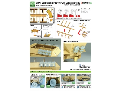 Wwii German Halftrack Fuel Container Set For Sd.Kfz. 251 Kit - zdjęcie 11