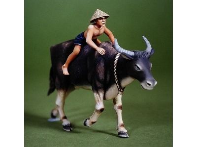 Water Buffalo & Boy - zdjęcie 1