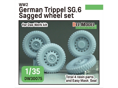 Ww2 German Trippel Sg.6 Sagged Wheel Set (For Das Werk) - zdjęcie 1