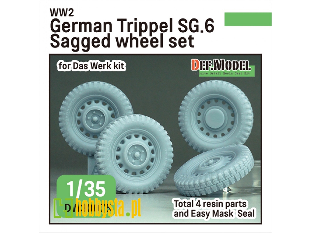 Ww2 German Trippel Sg.6 Sagged Wheel Set (For Das Werk) - zdjęcie 1 Ww2 German Trippel Sg.6 Sagged Wheel Set (For Das Werk) - zdjęcie 1