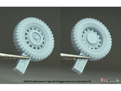 Ww2 German Trippel Sg.6 Sagged Wheel Set (For Das Werk) - zdjęcie 5