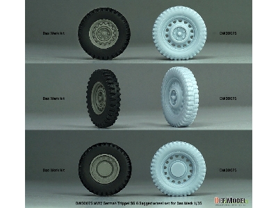 Ww2 German Trippel Sg.6 Sagged Wheel Set (For Das Werk) - zdjęcie 6