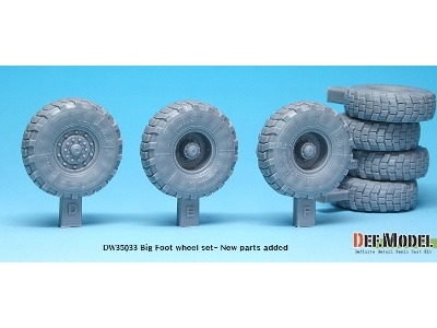 M923a1 Big Foot Truck Mich. Xl Sagged Wheel Set (For Italeri 1/35) - zdjęcie 3