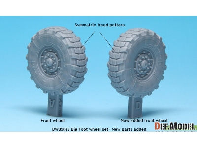 M923a1 Big Foot Truck Mich. Xl Sagged Wheel Set (For Italeri 1/35) - zdjęcie 5