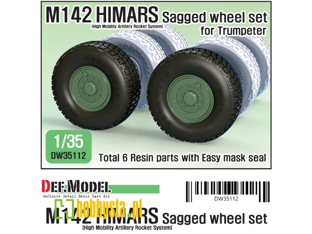 Us M142 Himars Sagged Wheel Set ( For Trumpeter 1/35) - zdjęcie 1 Us M142 Himars Sagged Wheel Set ( For Trumpeter 1/35) - zdjęcie 1