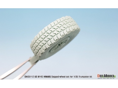 Us M142 Himars Sagged Wheel Set ( For Trumpeter 1/35) - zdjęcie 6