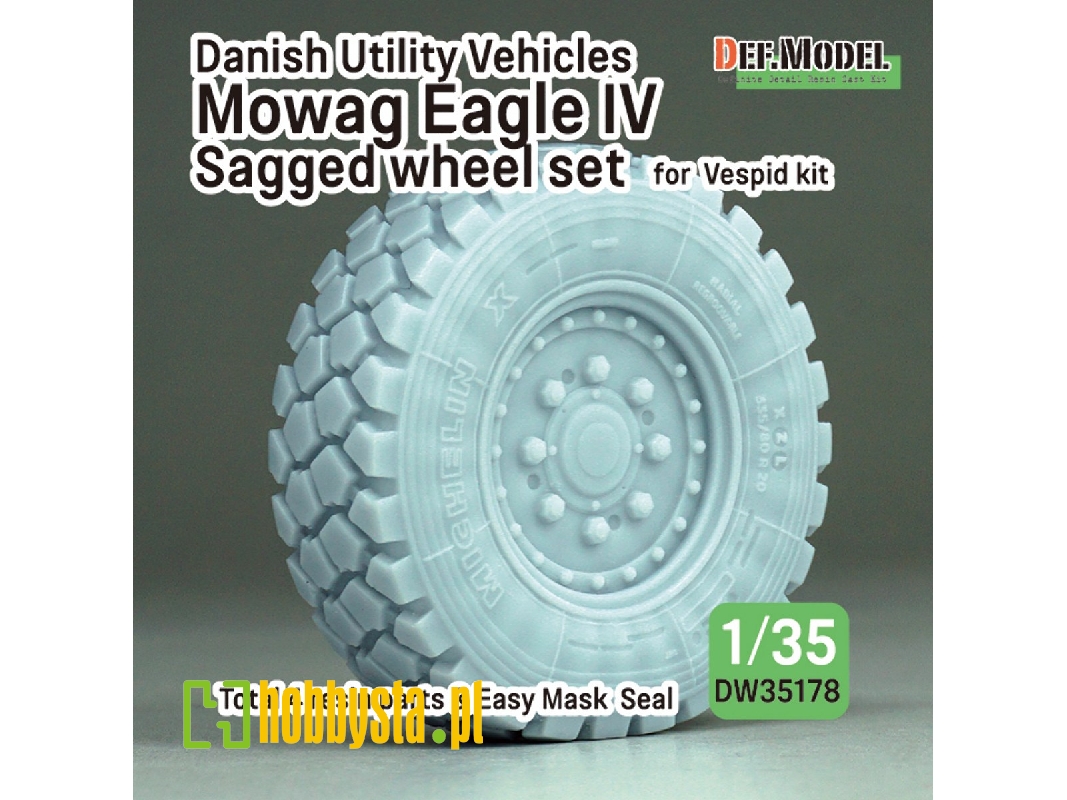 Danish Utility Vehicles Mowag Eagle Iv Sagged Wheel Set (For Vespid Kit) - zdjęcie 1 Danish Utility Vehicles Mowag Eagle Iv Sagged Wheel Set (For Vespid Kit) - zdjęcie 1