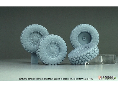 Danish Utility Vehicles Mowag Eagle Iv Sagged Wheel Set (For Vespid Kit) - zdjęcie 2