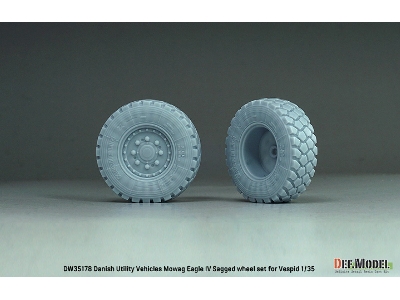 Danish Utility Vehicles Mowag Eagle Iv Sagged Wheel Set (For Vespid Kit) - zdjęcie 4