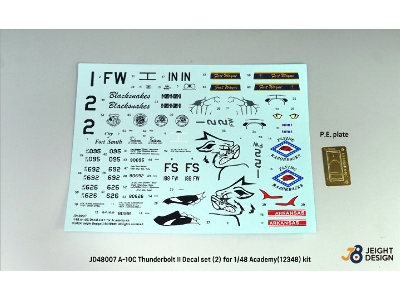 Usaf A-10c Thunderbolt Ii Decal Set (2) (For Academy 12348) - zdjęcie 3