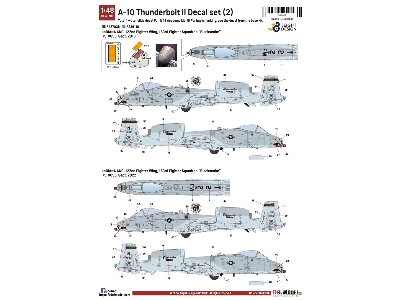 Usaf A-10c Thunderbolt Ii Decal Set (2) (For Academy 12348) - zdjęcie 7
