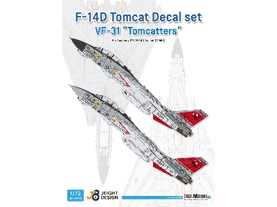 F-14d Tomcat Decal Set, Vf-31 'tomcatters' (For Academy 12563) - zdjęcie 1