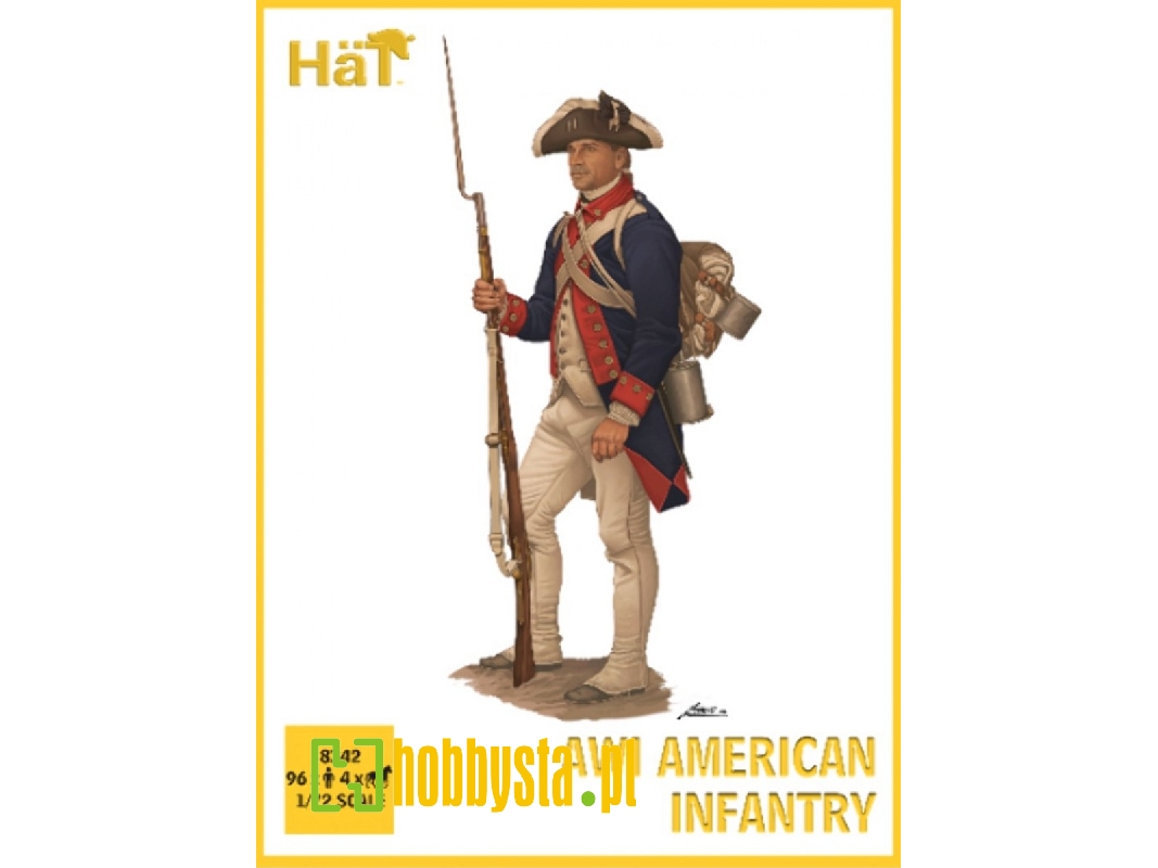 American Infantry Set 1 - American War Of Independence (1775-1783) - zdjęcie 1 American Infantry Set 1 - American War Of Independence (1775-1783) - zdjęcie 1