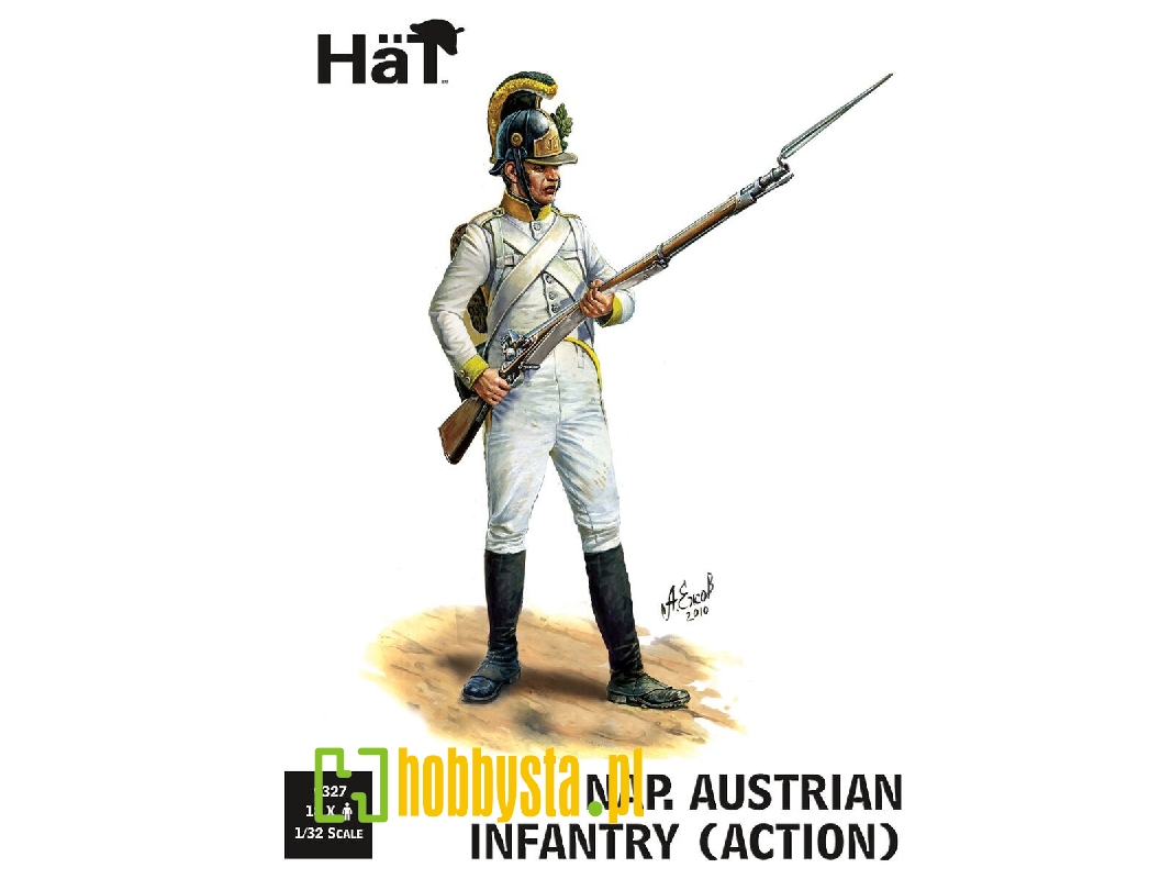 Napoleonic Austrian Line Infantry - In Action (18 Figures) - zdjęcie 1 Napoleonic Austrian Line Infantry - In Action (18 Figures) - zdjęcie 1