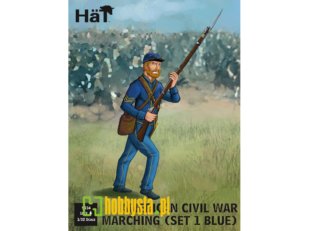 Union Infantry Marching Set 1 - 18 Figures (American Civil War 1861-1865) - zdjęcie 1 Union Infantry Marching Set 1 - 18 Figures (American Civil War 1861-1865) - zdjęcie 1