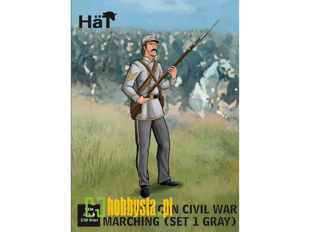 Confederate Infantry Marching Set 1 - 18 Figures (American Civil War 1861-1865) - zdjęcie 1