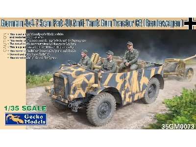 German 4x4 7,5cm Pak 40 Anti-tank Gun Tractor C8 (Beutewagen) - zdjęcie 1