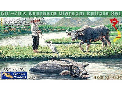 60'-70's Southern Vietnam Buffalo Set - zdjęcie 1