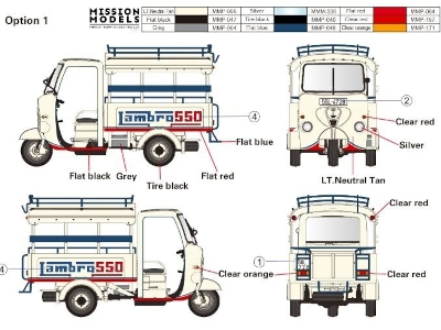 60'-70's Saigon Shuttle Motor - Tricycle Depot And A Take Break Driver (2 Kits In 1 Box) - zdjęcie 4