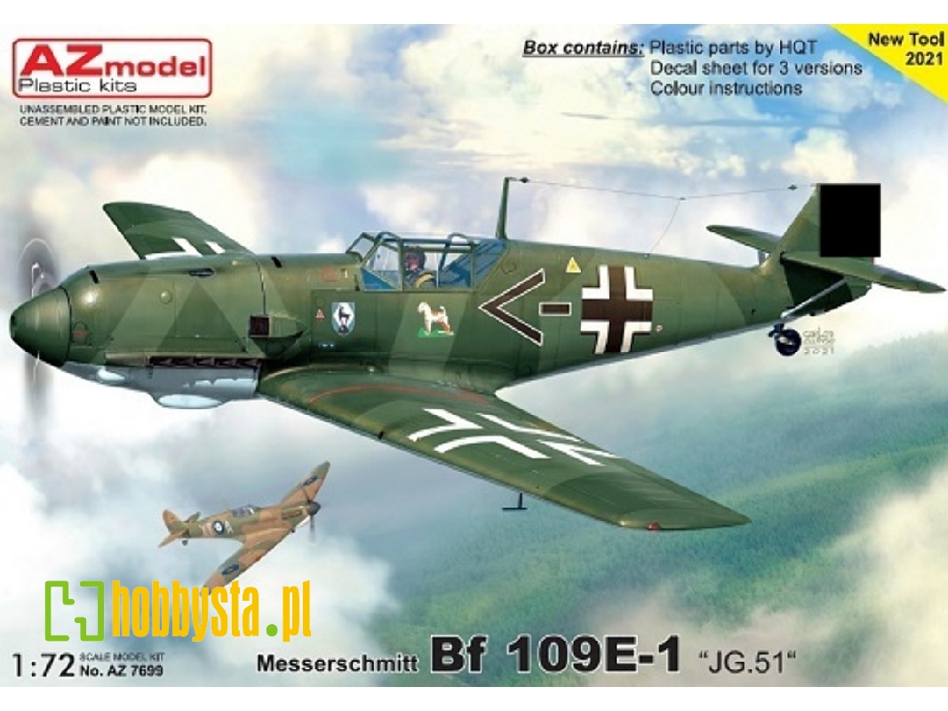 Messerschmitt Bf 109e-1 "jg.51" - zdjęcie 1 Messerschmitt Bf 109e-1 "jg.51" - zdjęcie 1