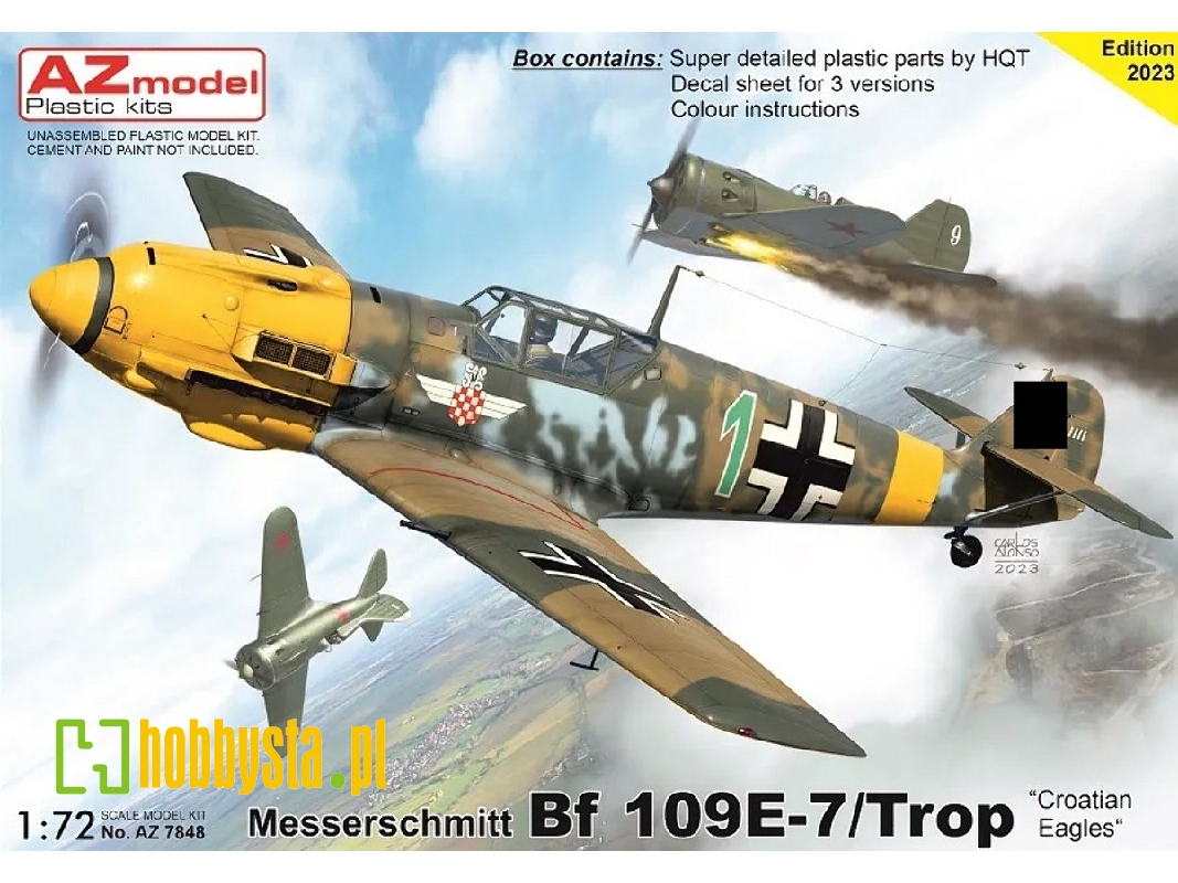 Messerschmitt Bf 109e-7/Trop "croatian Eagles" - zdjęcie 1 Messerschmitt Bf 109e-7/Trop "croatian Eagles" - zdjęcie 1