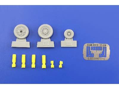  F-16 late wheels 1/48 - Kinetic - żywica i blaszki - zdjęcie 6