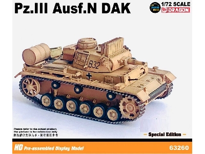 Pz.Kpfw Iii Ausf. N With Extra Oil Drum And Wooden Box Dak S.Pz.Abt.501, Tunisia 1942/43 - zdjęcie 3