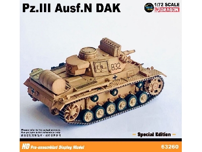 Pz.Kpfw Iii Ausf. N With Extra Oil Drum And Wooden Box Dak S.Pz.Abt.501, Tunisia 1942/43 - zdjęcie 4