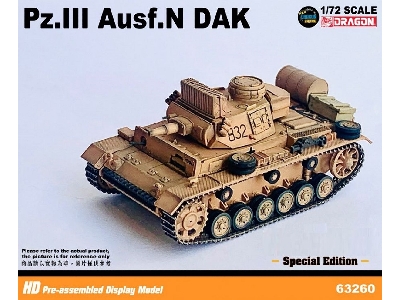 Pz.Kpfw Iii Ausf. N With Extra Oil Drum And Wooden Box Dak S.Pz.Abt.501, Tunisia 1942/43 - zdjęcie 5