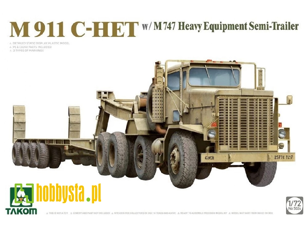 M911 C-het With M747 Heavy Equipment Semi-trailer - zdjęcie 1 M911 C-het With M747 Heavy Equipment Semi-trailer - zdjęcie 1