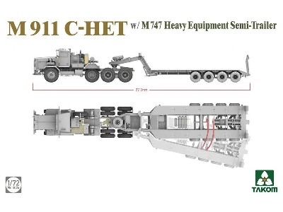 M911 C-het With M747 Heavy Equipment Semi-trailer - zdjęcie 3