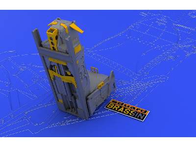  F-16 seat 1/48 - Kinetic - żywica i blaszki - zdjęcie 3