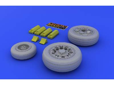  F-16A/ B wheels 1/48 - Kinetic - żywica i blaszki - zdjęcie 4