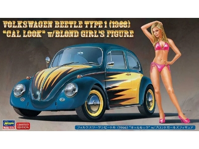 52245 Volkswagen Beetle Type 1 (1966) "cal Look" W/Blond Girl's Figure - zdjęcie 1