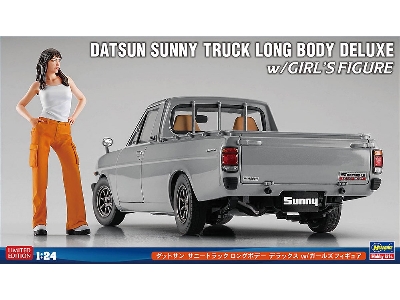 Datsun Sunny Truck Long Body Deluxe With Girl's Figure - zdjęcie 1